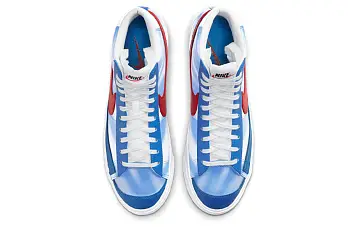 Nike Blazer Mid WhiteBlueRed - 5