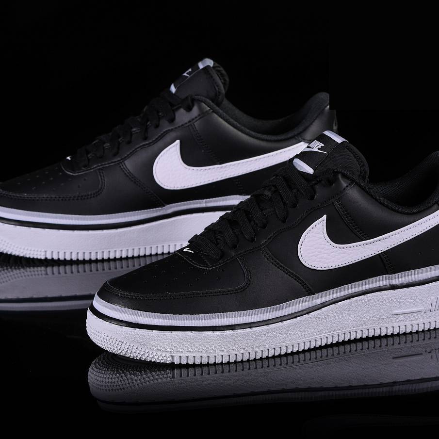 Фото № 2 с приближением к товару «‎Nike Air Force 1 Low Ribbon BlackWhite»