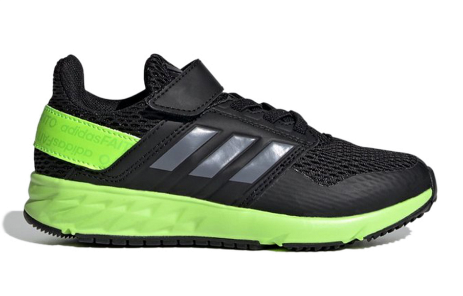 Фото № 2 с приближением к товару «‎adidas Fortafaito El Kids BlackGreen»