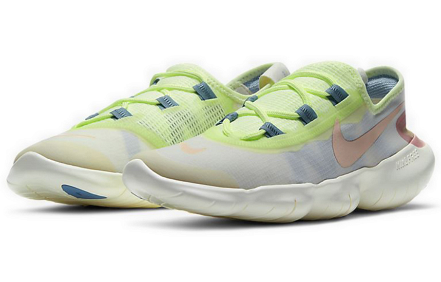 Фото № 3 с приближением к товару «‎ Nike Free Rn 5.0 Running shoes WhiteVolt-Pink-Blue»
