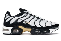 Фото № 1 с приближением к товару «‎Nike Air Max Plus White Black Metallic Gold»