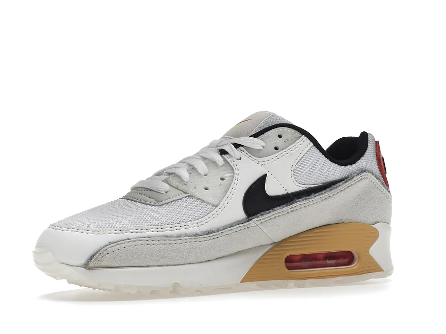 Фото № 3 с приближением к товару «‎Nike Air Max 90 SE Swoosh Fiber White»
