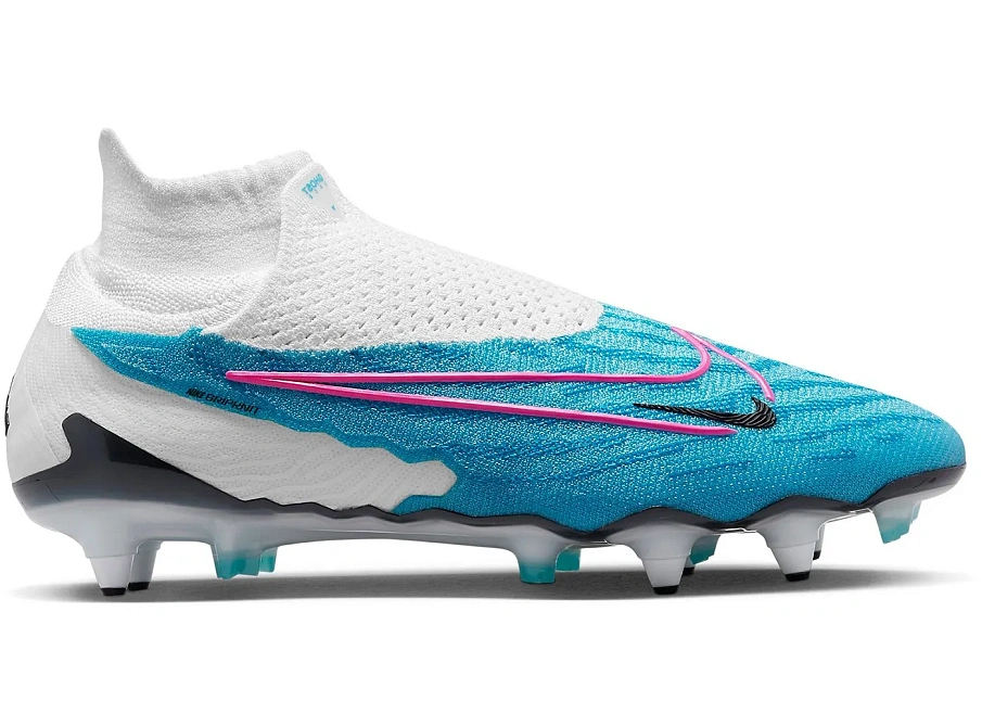 Фото № 1 с приближением к товару «‎Nike Gripknit Phantom GX Elite Dynamic Fit SG-Pro Anti-Clog Traction Blast Pack Baltic Blue»