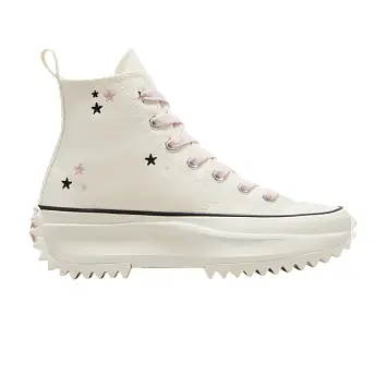 Converse Run Star Hike Platform High Embroidered Stars - Egret Lotus Pink - 1