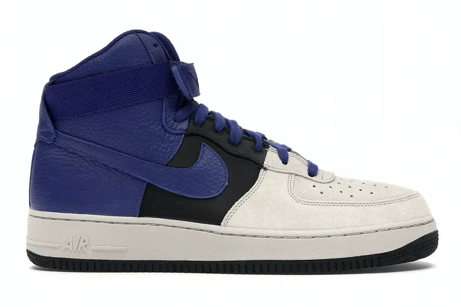 Фото № 1 с приближением к товару «‎Nike Air Force 1 High '07 LV8 Pure Platinum Deep Royal Blue»