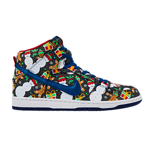 Concepts x Nike SB Dunk Pro High Ugly Christmas Sweater 2017 Special Box