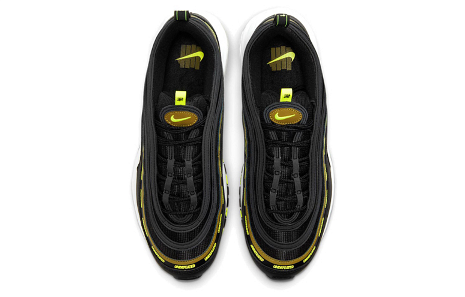 Фото № 4 с приближением к товару «‎Undefeated X Nike Air Max 97 Running Shoes BlackVoltMilitia Green»