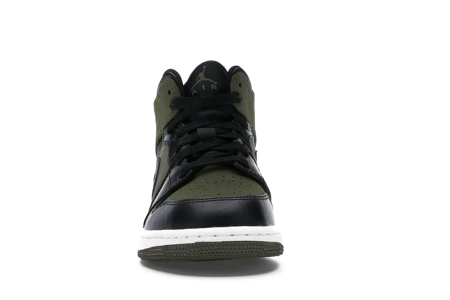 Фото № 2 с приближением к товару «‎Jordan 1 Mid Olive Canvas Black »