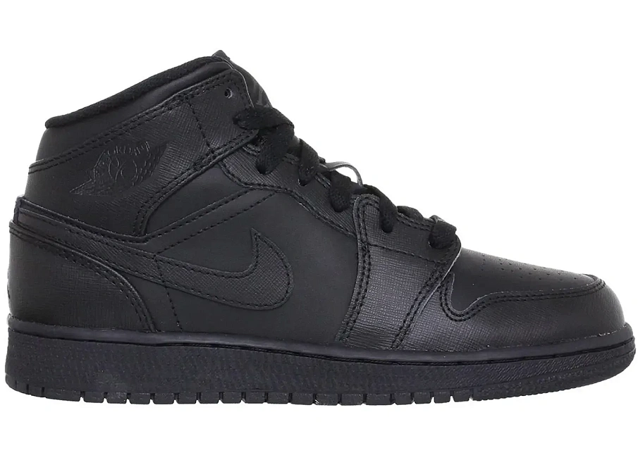 Фото № 1 с приближением к товару «‎Jordan 1 Mid Triple Black (2012) »