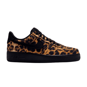 Nike Women's Air Force 1 07 SE Leopard Multi-Color Bucktan Desert Ochre Black
