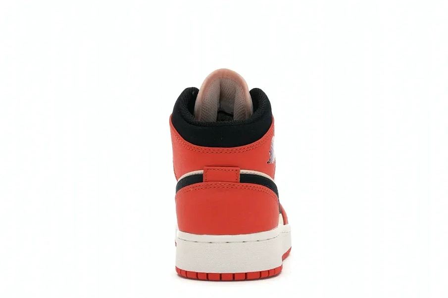 Фото № 4 с приближением к товару «‎Jordan 1 Mid Team Orange Black »