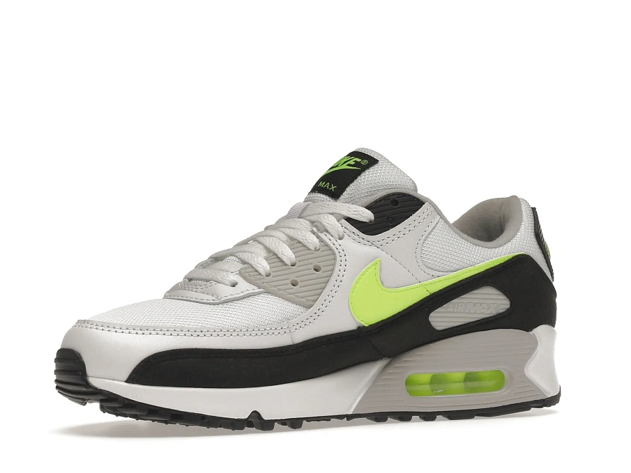 Фото № 3 с приближением к товару «‎Nike Air Max 90 White Hot Lime»