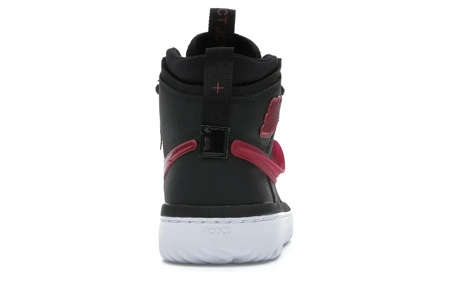 Фото № 4 с приближением к товару «‎Jordan 1 High React Black Noble Red»
