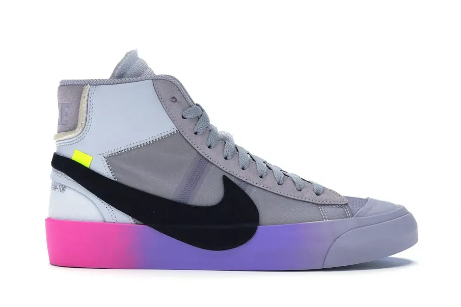 Фото № 1 с приближением к товару «‎Nike Blazer Mid Off-White Wolf Grey Serena Queen»