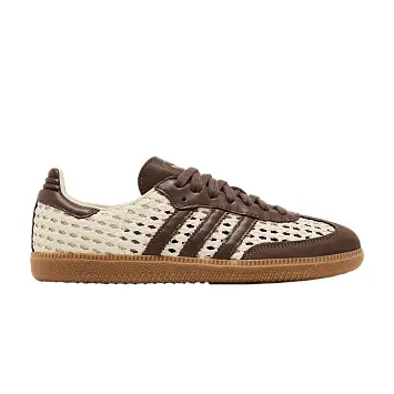adidas Women's Samba OG Cream White Earth Strata Gold Metallic - 1