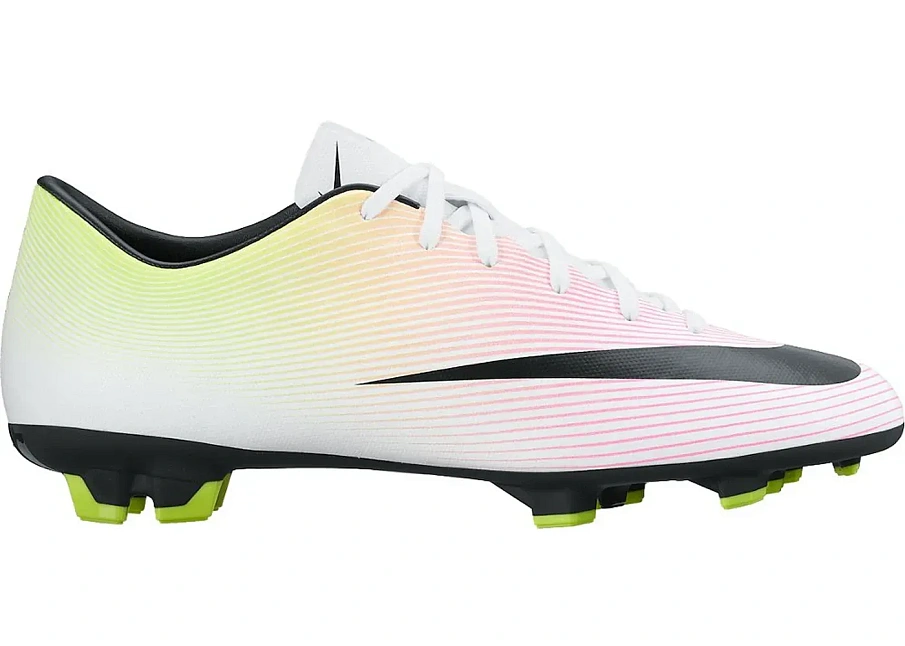 Фото № 1 с приближением к товару «‎Nike Mercurial Victory V FG White Black Volt Total Orange»
