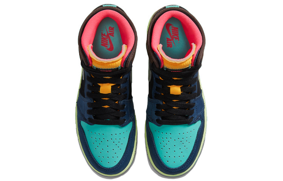 Фото № 4 с приближением к товару «‎Air Jordan 1 Retro High OG "Bio Hack" (GS) Multicolor»