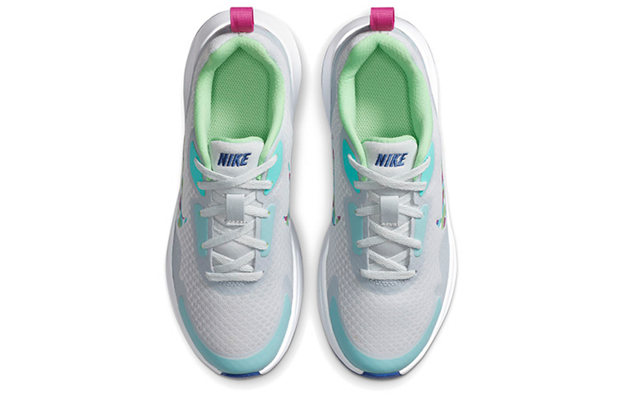 Фото № 4 с приближением к товару «‎Nike WearAllDay (GS) GreyGreenPurple»