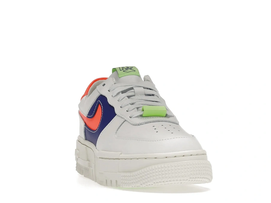 Фото № 2 с приближением к товару «‎Nike Air Force 1 Low Pixel White Concord Crimson »