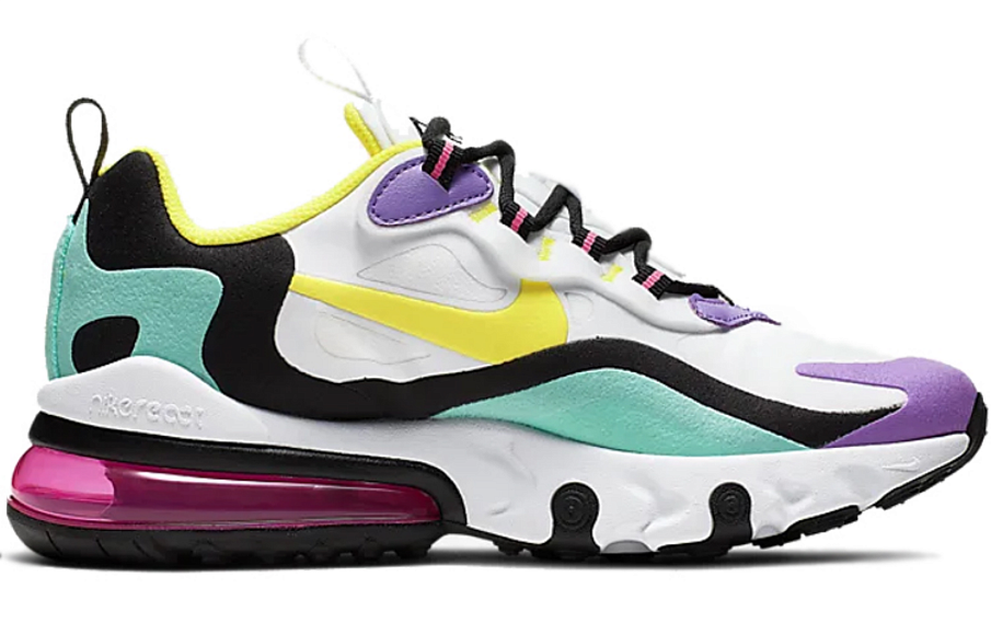 Фото № 2 с приближением к товару «‎Nike Air Max 270 React (GS) Purple»