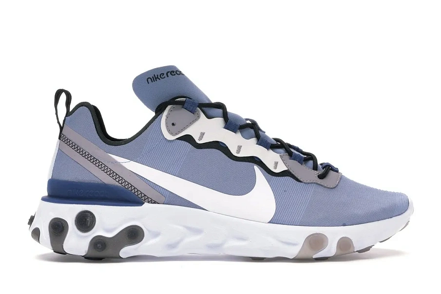Фото № 1 с приближением к товару «‎Nike React Element 55 Indigo Fog Mystic Navy»