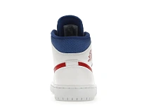 Фото № 4 с приближением к товару «‎Jordan 1 Mid White Red Royal »
