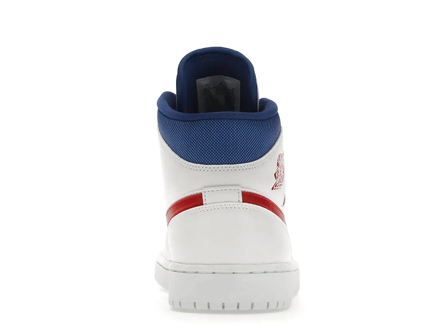 Фото № 4 с приближением к товару «‎Jordan 1 Mid White Red Royal »