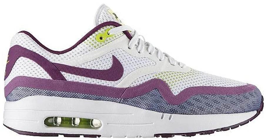 Фото № 1 с приближением к товару «‎Nike Air Max 1 BR White Bright Grape Venom Green »