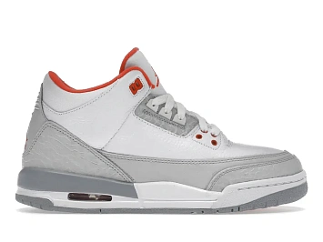 Jordan 3 Retro White Crimson Grey  - 1