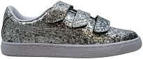 Фото № 1 с приближением к товару «‎Puma Basket Starp Glitter Silver  »