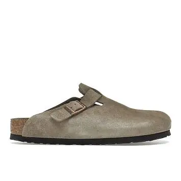 Birkenstock Boston Soft Footbed Suede Taupe - 1