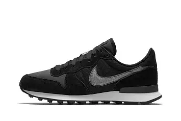 Nike Wmns Internationalist Glitter Running Shoes BlackSilver - 1