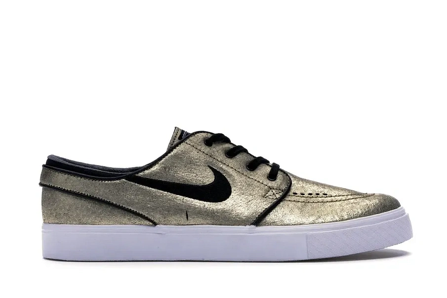 Фото № 1 с приближением к товару «‎Nike SB Stefan Janoski Zoom Leather Metallic Gold»