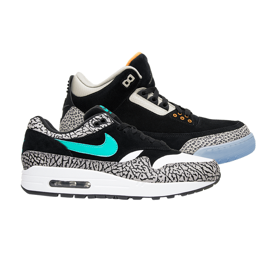 Фото № 1 с приближением к товару «‎Atmos x Air Jordan 3 Retro & Air Max 1 Safari Pack»