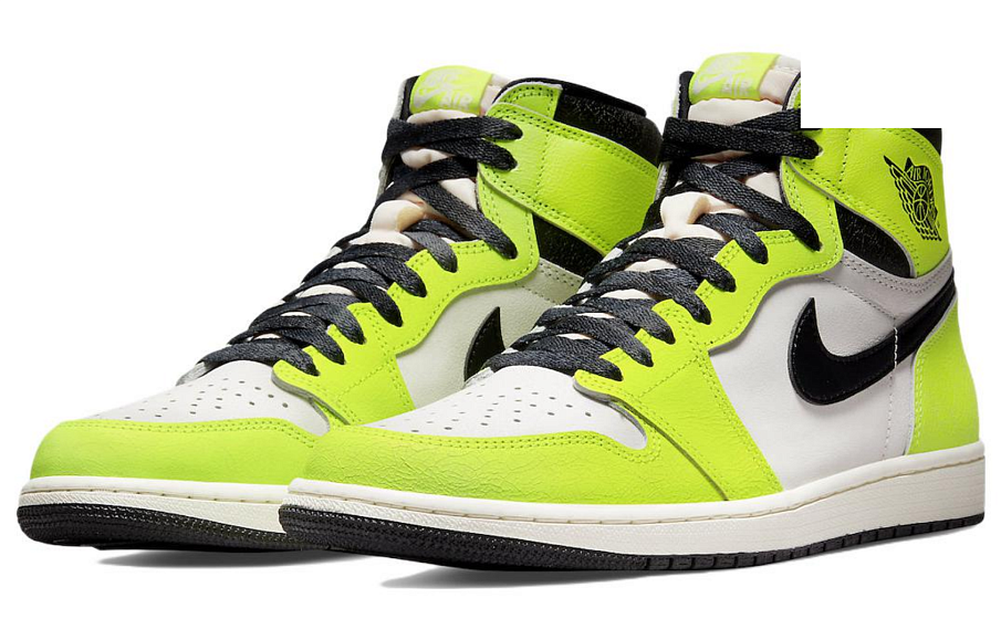 Фото № 3 с приближением к товару «‎Nike Air Jordan 1 Retro High OG Basketball Shoes "VoltVisionaire"»