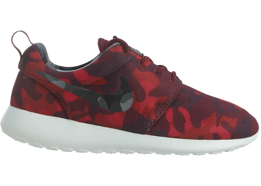 Фото № 1 с приближением к товару «‎Nike Roshe One Print Deep Garnet Black-Gym Red-Vry Brry »