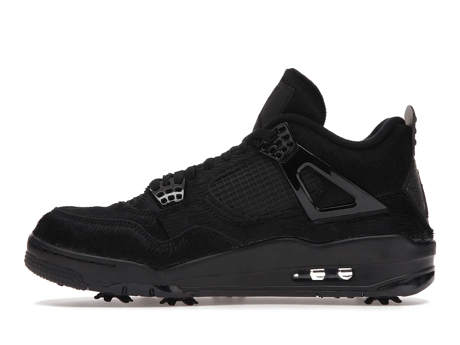 Фото № 3 с приближением к товару «‎Jordan 4 Retro Golf Black Cat Pony Hair»
