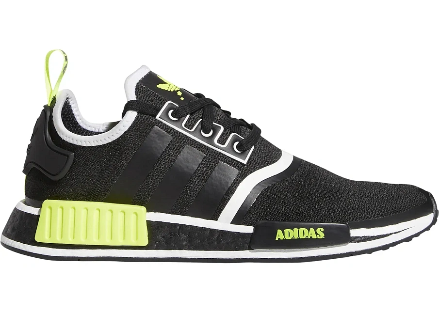 Фото № 1 с приближением к товару «‎adidas NMD R1 Black Solar Yellow»