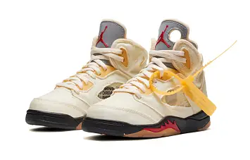 Off-White x Air Jordan 5 "Sail" SP (BP) White - 4