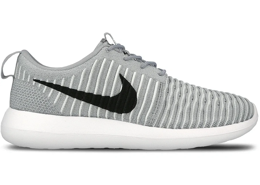 Фото № 1 с приближением к товару «‎Nike Roshe Two Flyknit Wolf Grey/Black/White»