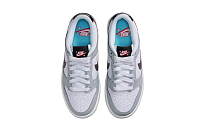 Фото № 4 с приближением к товару «‎Nike GS Dunk Low SE Lottery Skate shoes Grey Fog Light Crimson»
