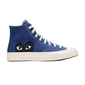 Comme des Garçons PLAY x Converse Chuck 70 High Blue Quartz - 1