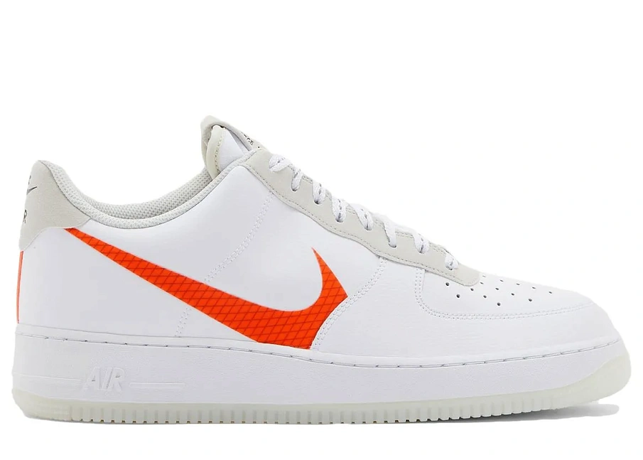 Фото № 1 с приближением к товару «‎Nike Air Force 1 Low 07 LV8 Orange Swoosh»