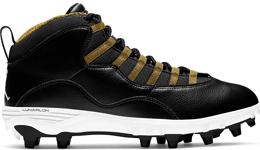 Фото № 1 с приближением к товару «‎Jordan 10 TD Mid Black Metallic Gold»