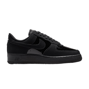 Nike Women's Air Force 1 07 SE Black Metallic Silver