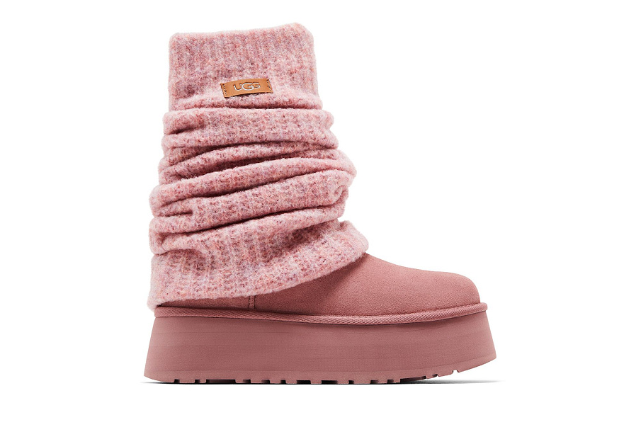 Фото № 2 с приближением к товару «‎UGG Women's Classic Mini Dipper Legwarmer Pink Dawn»
