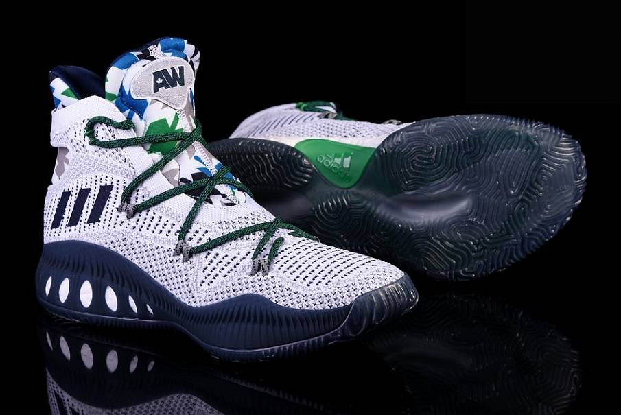 Фото № 2 с приближением к товару «‎Adidas Crazy Explosive Primeknit Andrew Wiggins PE Timberwolves Home »