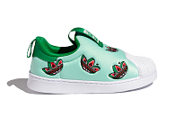 Фото № 2 с приближением к товару «‎Adidas originals Superstar 360 I Shoes GreenWhite»