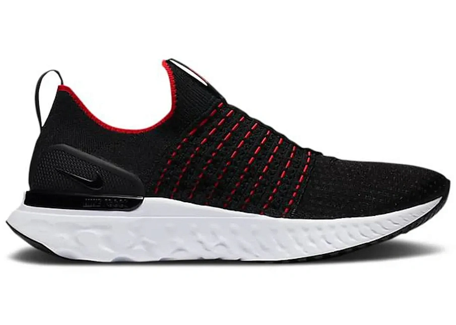 Фото № 1 с приближением к товару «‎Nike React Phantom Run Flyknit 2 Black University Red»