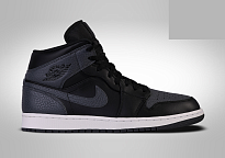 Фото № 1 с приближением к товару «‎Nike Air Jordan 1 Retro Mid Black Dark Grey»